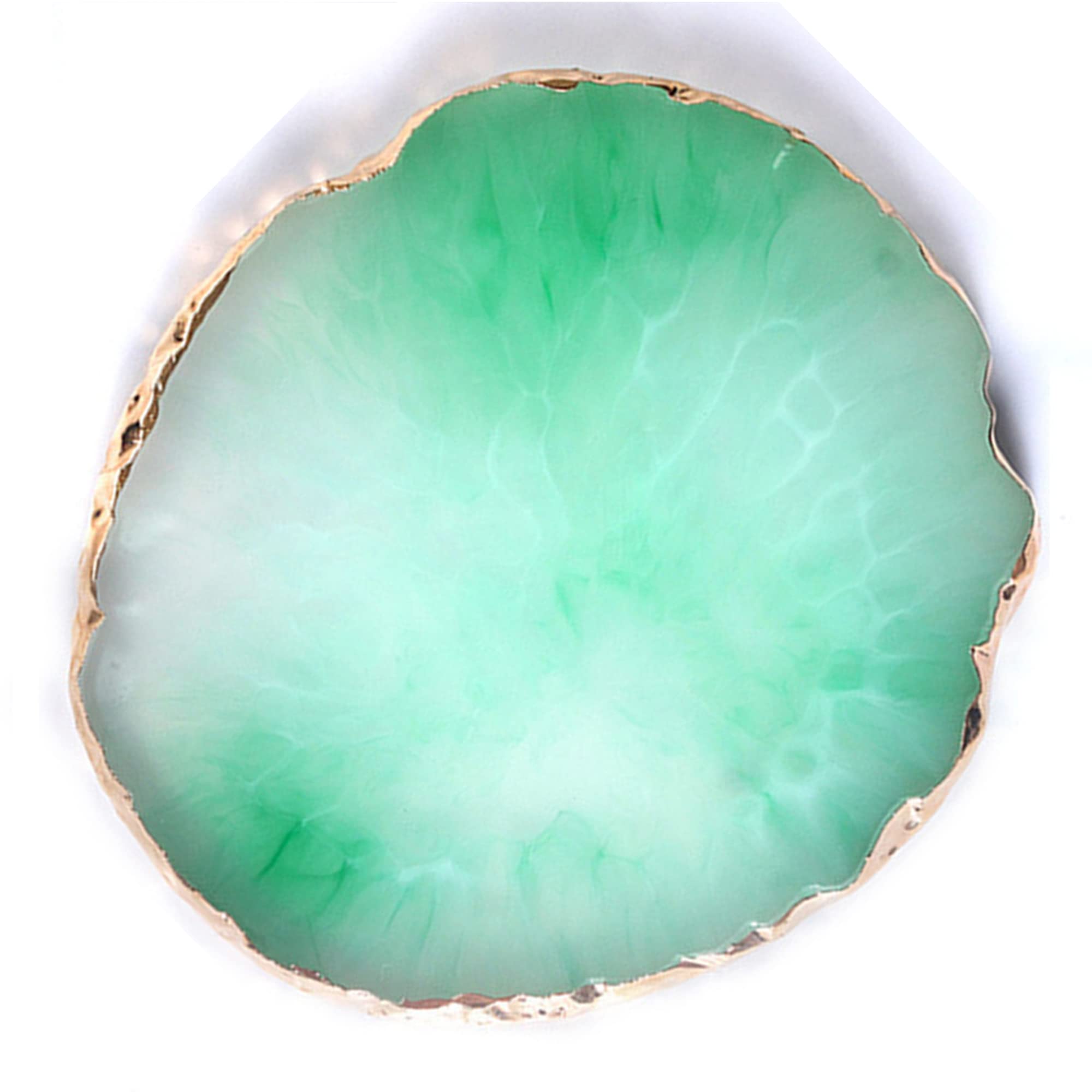1 Piece Green Nail Art Palette - Nail Polish Mixing Plate for Nail Tips & Art Display | Professional Manicure Tool for Salon & DIY Home Nail Design