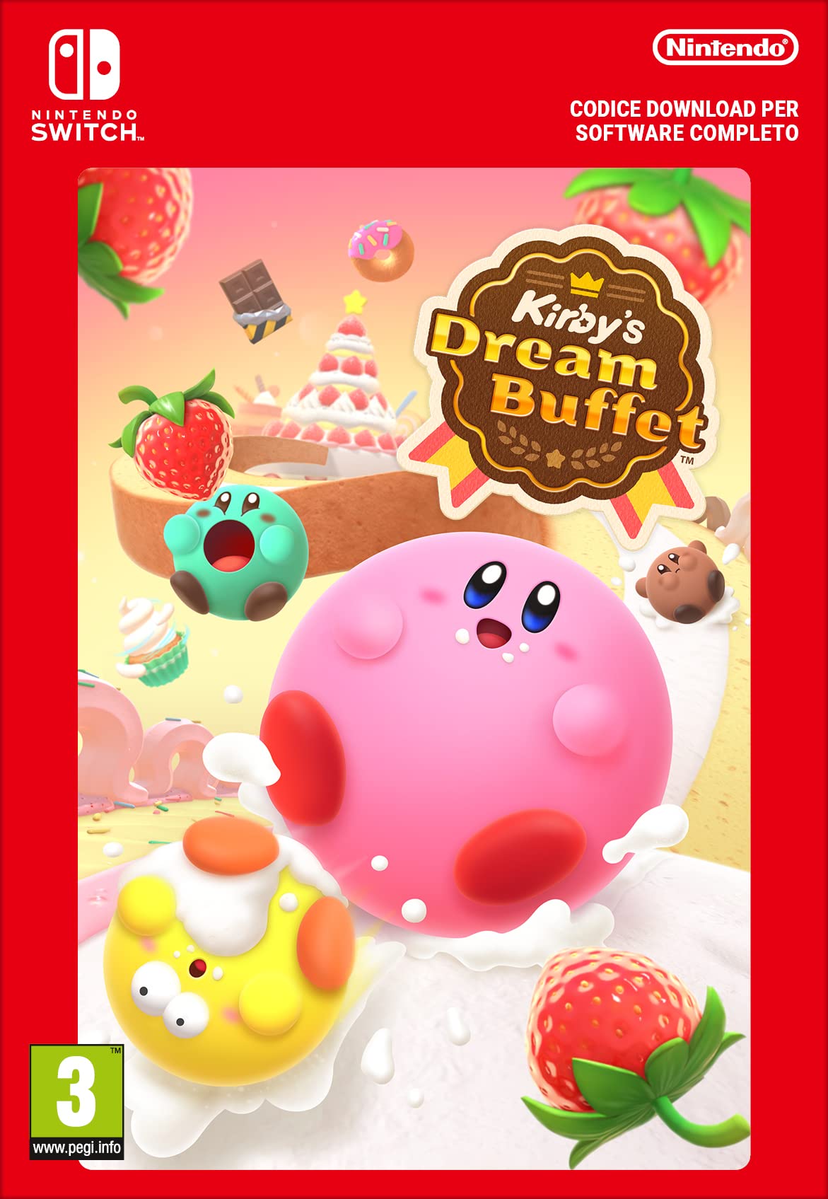 Kirby's Dream Buffet Standard Edition - Nintendo Switch Digital Download Code | Fun Party Game for Family & Friends
