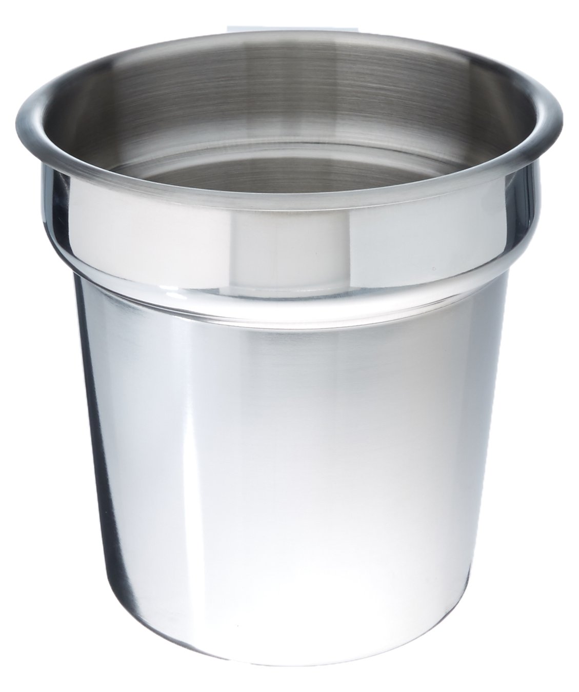 Winco 4.0-Quart Stainless Steel Inset Pan with Lid - Heavy Duty Commercial Cookware for Restaurants, Catering & Home Kitchen Use