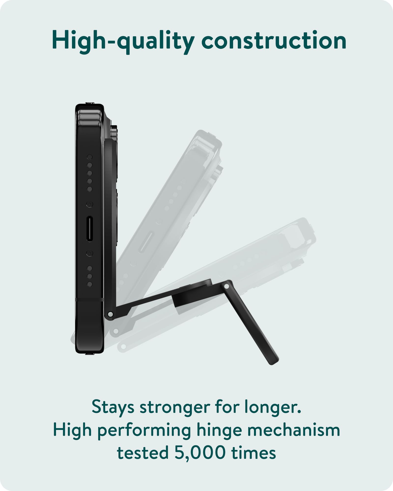 Mous Magnetic Phone Grip and Stand - MagSafe Compatible Phone Ring Holder & Kickstand (Perfect for Hands-Free Viewing, Gaming, and Secure Grip)