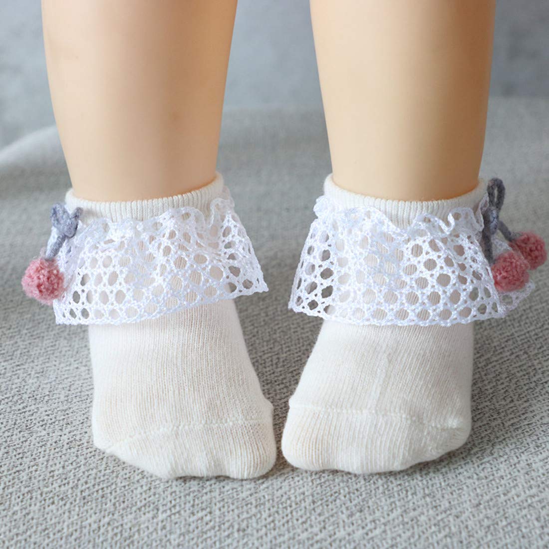 Baby-Girl Socks for Newborns - Soft Lace Socks for Newborn, Infant, Toddler & Little Girls - Perfect for Special Occasions, Photo Shoots & Everyday Wear