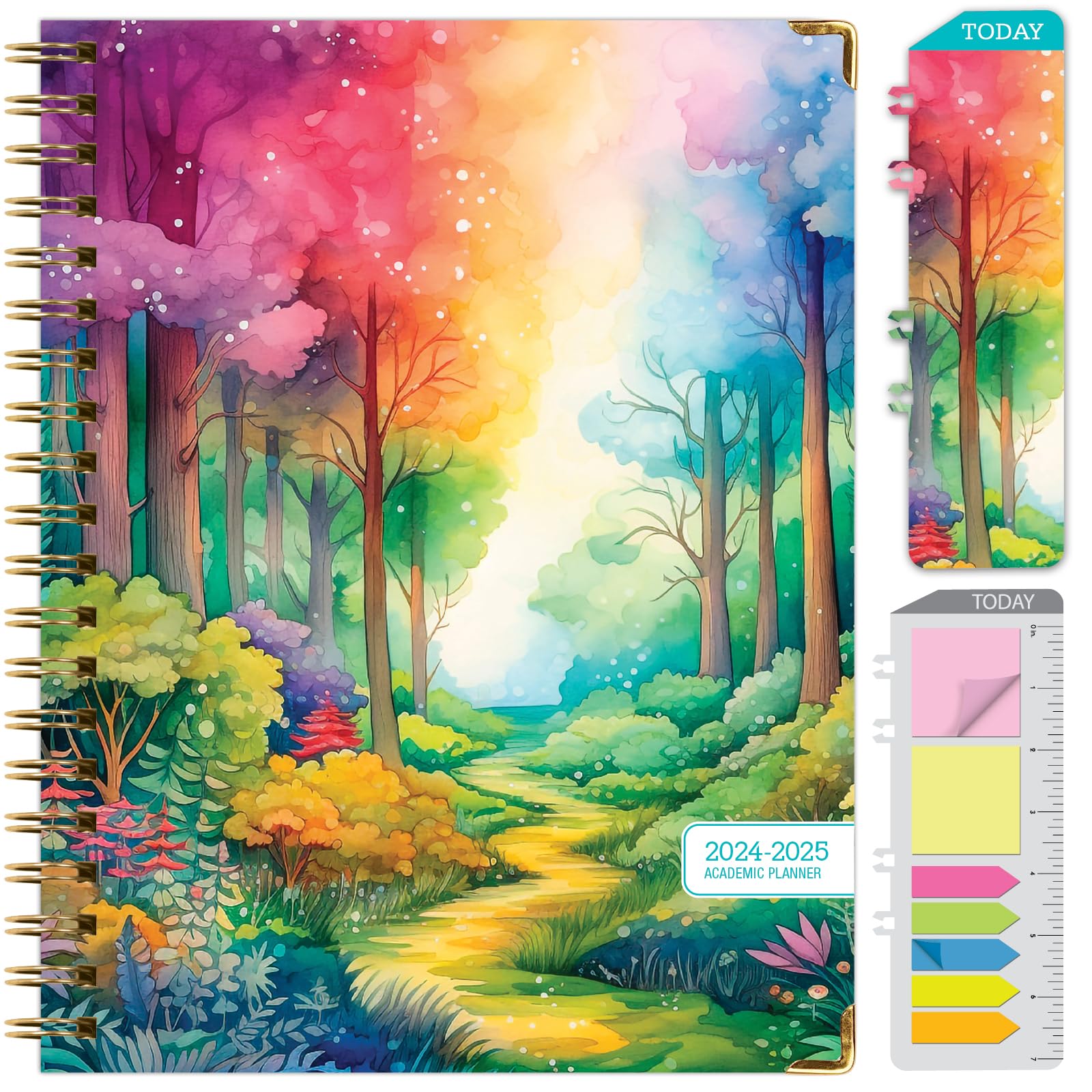 2024-2025 Academic Planner Hardcover - June 2024 to July 2025 Daily Weekly Monthly Organizer - 8.5