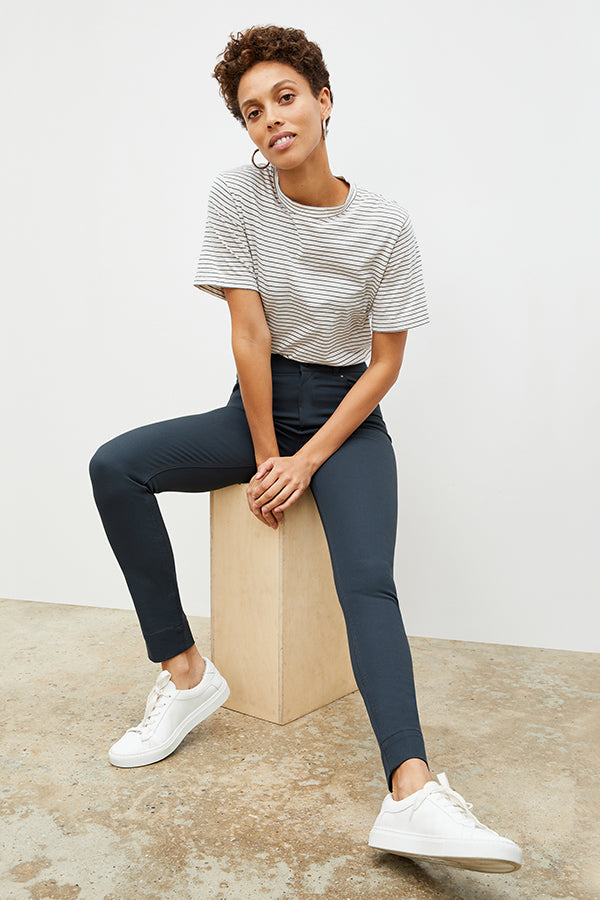 Sammataro Eco-Friendly Jeans - Better Than Denim in Dusty Indigo | Sustainable Fashion for Casual Wear & Everyday Outfits