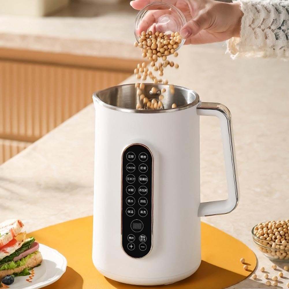 40oz Automatic Nut Milk Maker Machine - 8-in-1 Soy Milk Maker for Homemade Almond, Oat, Soy Milk & Juice with Timer, Auto Clean & Keep Warm | Perfect for Vegan, Keto & Healthy Lifestyle