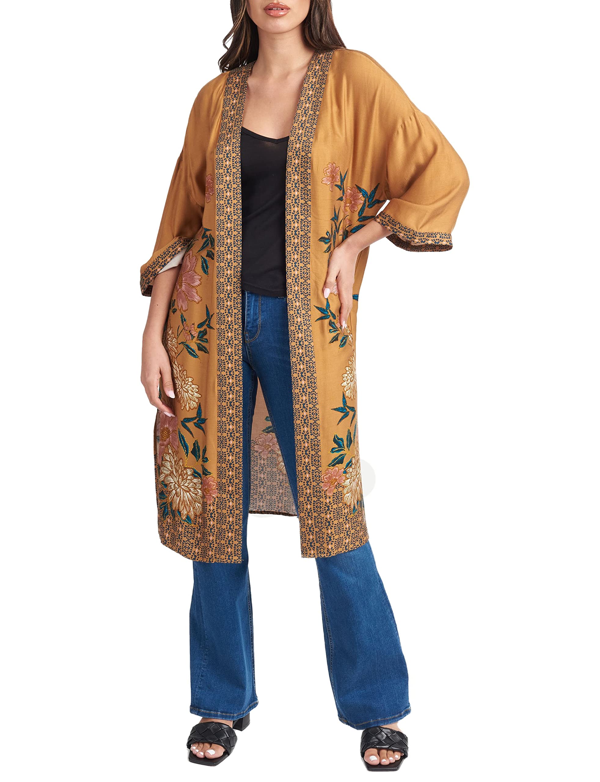 Lightweight DR2 Women's Kimono Cardigan Cover Up - Soft Summer Duster Sweater for Beach, Vacation & Spring Outfits | Perfect for Poolside, Travel & Casual Wear