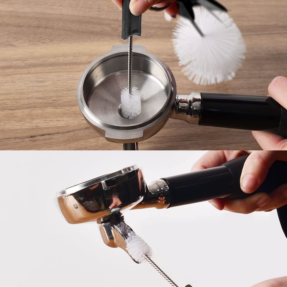 **CAFEMASY 5-Piece Espresso Machine Cleaning Brush Set - Barista Tools for Group Head, Steam Wand, Milk Frother & Drip Tray - Perfect for Home & Commercial Coffee Makers (Ideal for Espresso Machines, Coffee Mugs & Barista Maintenance)**