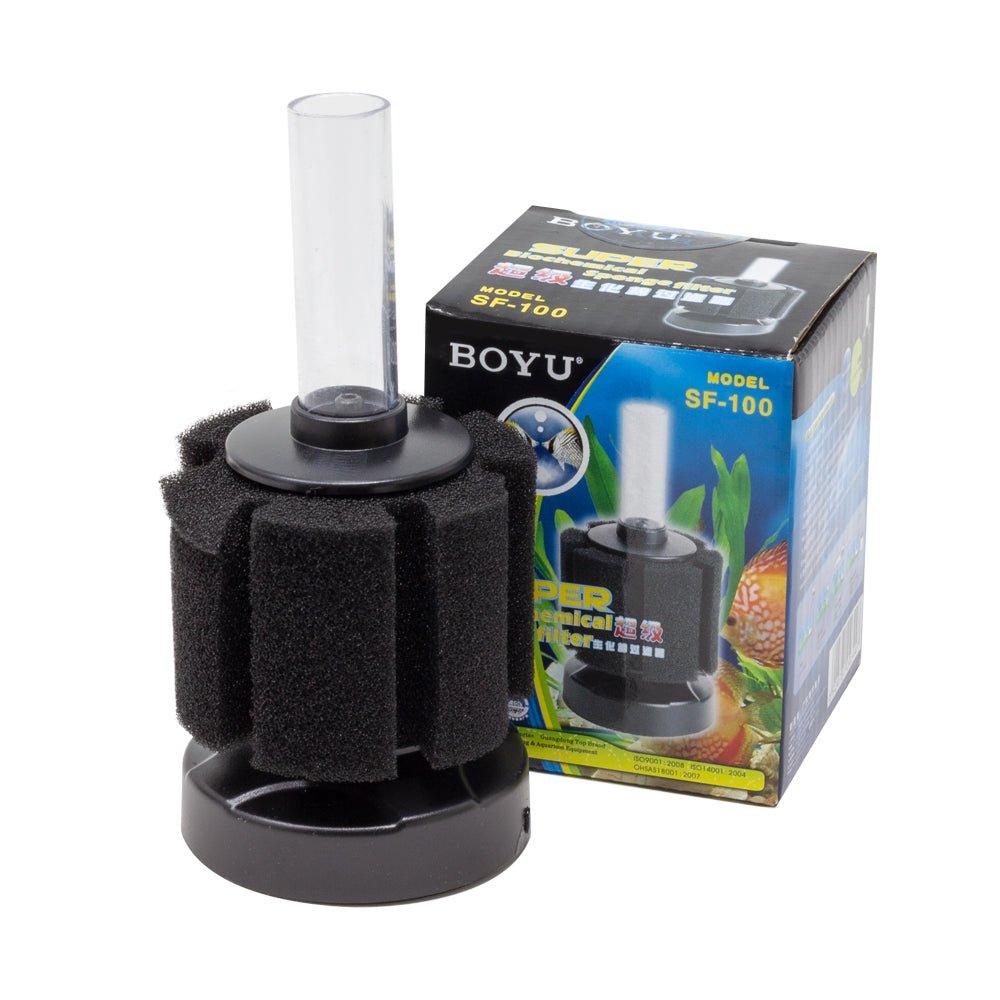 Boyu SF 100 Sponge Filter for Aquarium Fish Tank - Ideal for Fry, Shrimp, and Small Fish - Perfect for Freshwater Tanks, Breeding Tanks, and Nano Aquariums