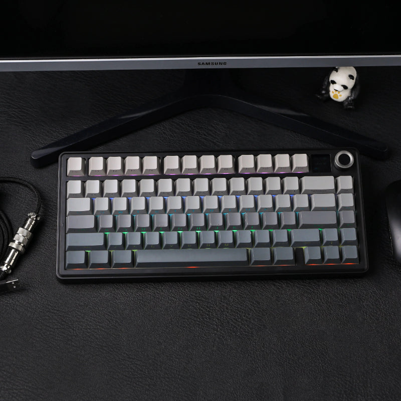 AULA F75 Max Wireless Tri-Mode Mechanical Keyboard with TFT Screen - RGB Backlit, Hot-Swappable Switches for Gaming, Typing & Office Work