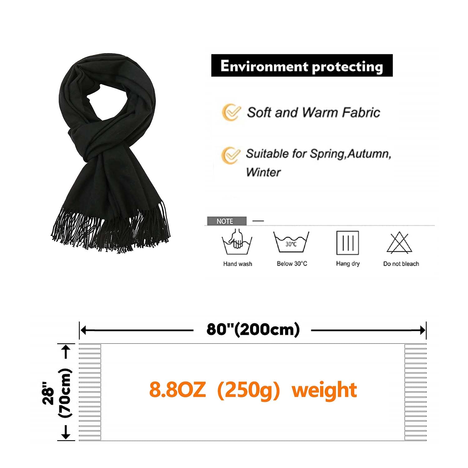 Luxury Pashmina Shawl Wraps for Women - Extra Large Soft Winter Scarf, Elegant Evening Shawl for Dresses & Wedding Accessories - Perfect for Formal Events, Date Nights & Special Occasions