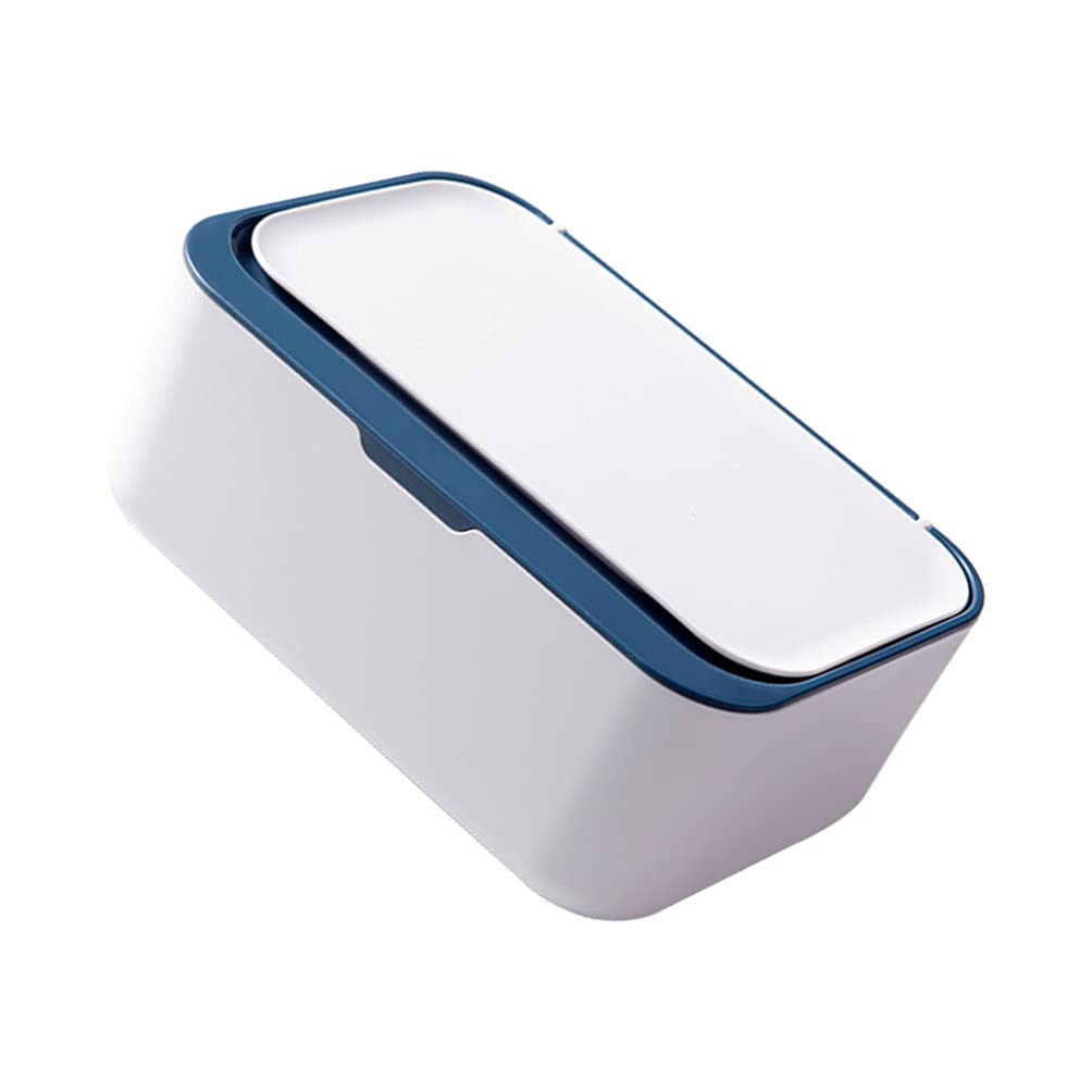 Cabilock Baby Wipes Dispenser with Lid - Portable Wet Tissue Storage Box for Diaper Bags, Travel & Home Use - Vanity Countertop, Office Desk & Nursery Organizer