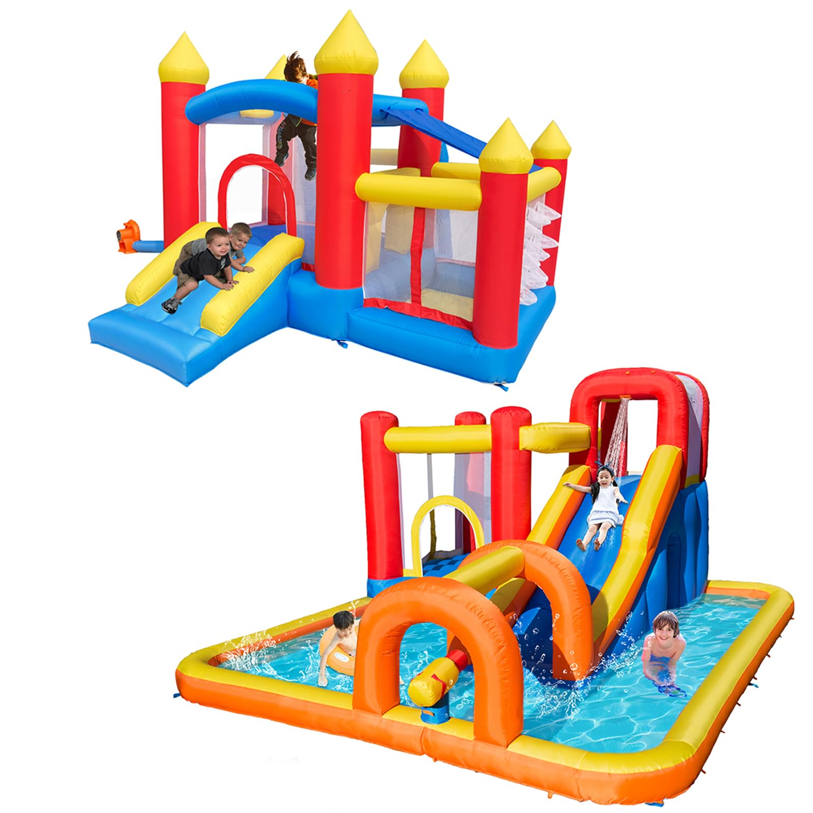 Baralir Play Bundle - Inflatable Bounce House with Ball Pit, Water Slide & Pool for Kids | Outdoor Backyard Fun, Birthday Parties, Summer Water Play