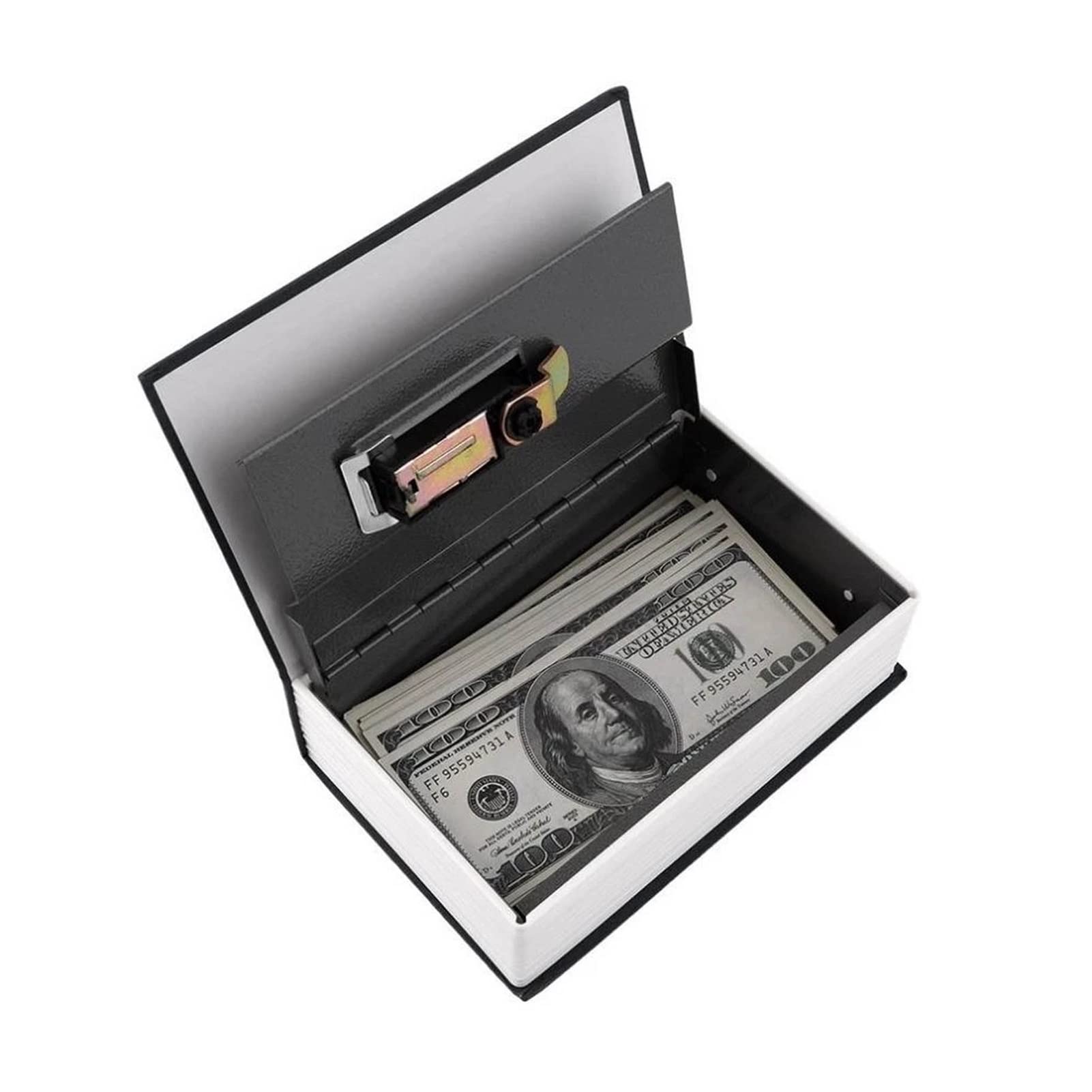 ZHANGJINYISHOP2016 Book Safe - Hidden Money Storage Box with Lock for Cash, Jewelry & Valuables | Discreet Security Safe for Home, Office & Travel Use