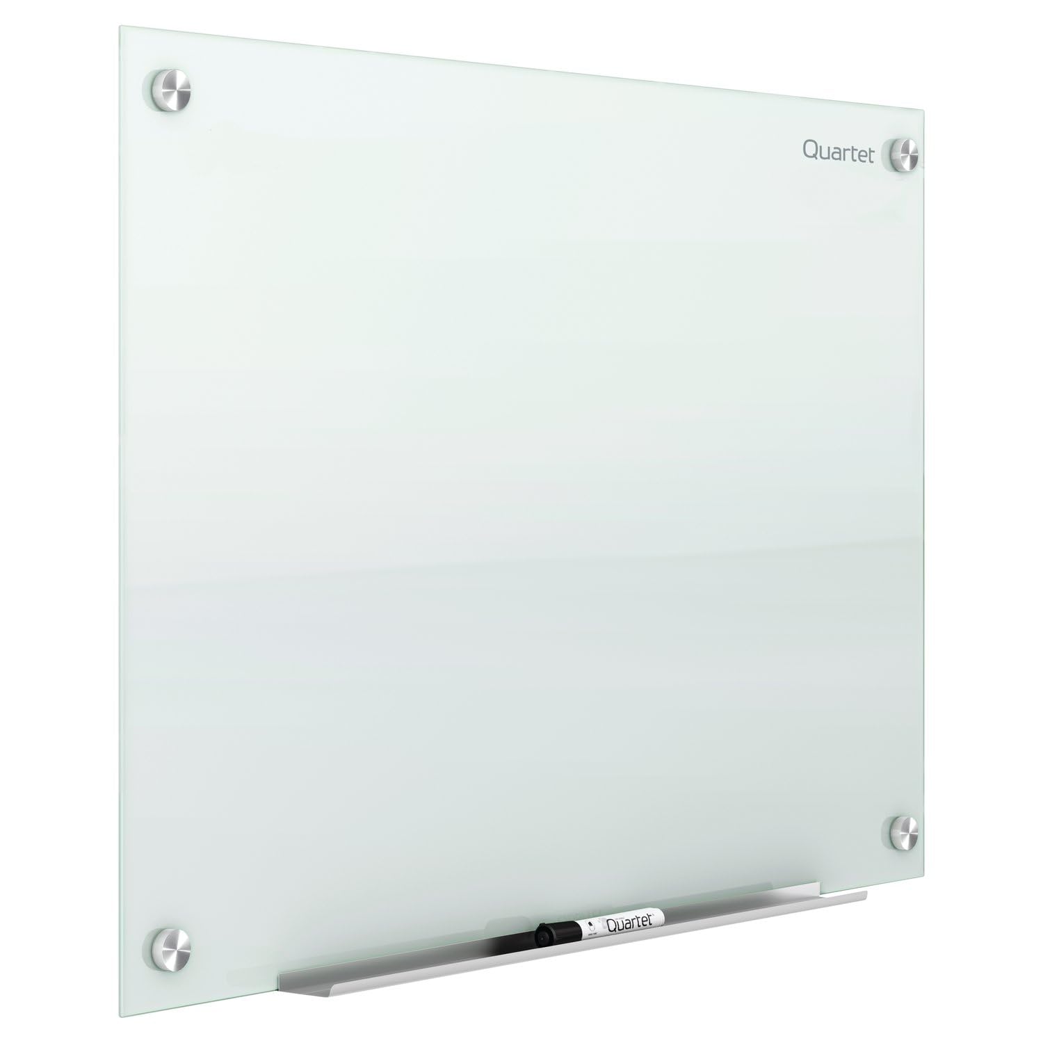 Quartet 48x36 Inch Magnetic Glass Dry Erase Whiteboard - Frameless Wall Mount Whiteboard with Infinity Mounting System - Premium White Surface for Office, Classroom & Home Use (G4836W)