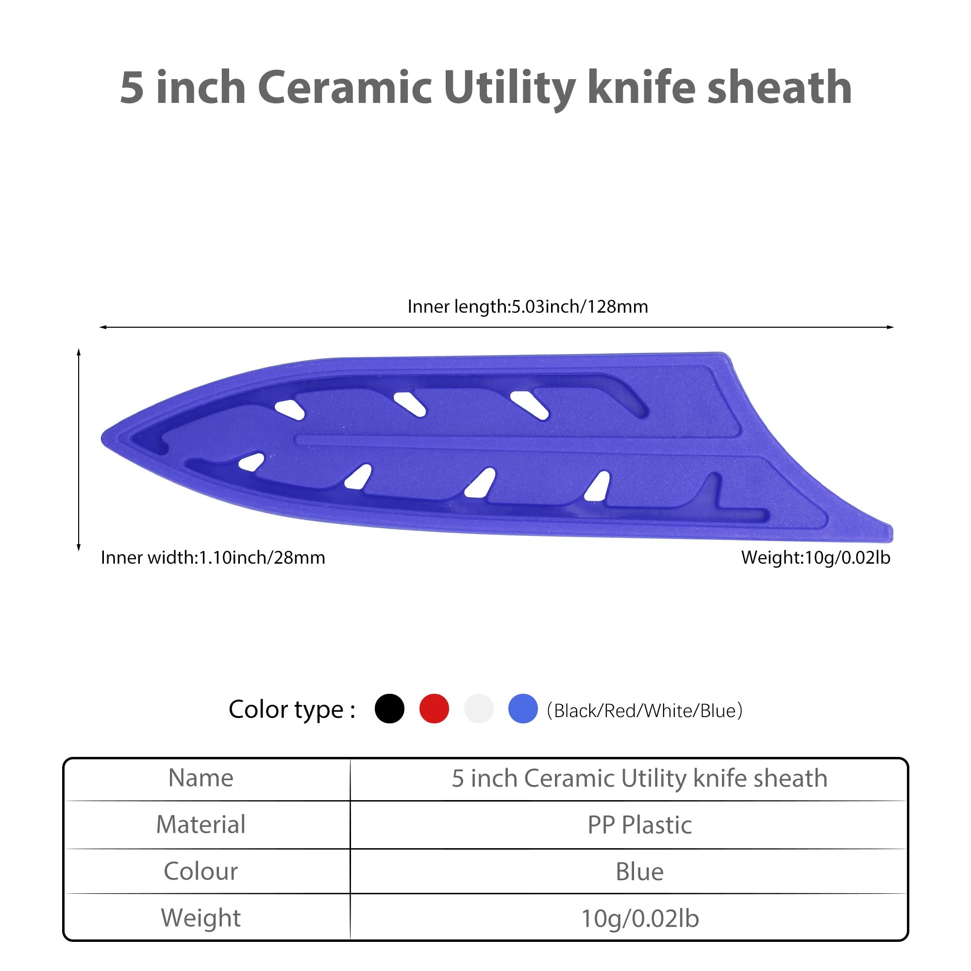 2-Pack Universal Safety Knife Covers - Edge Guard Sleeves for 5