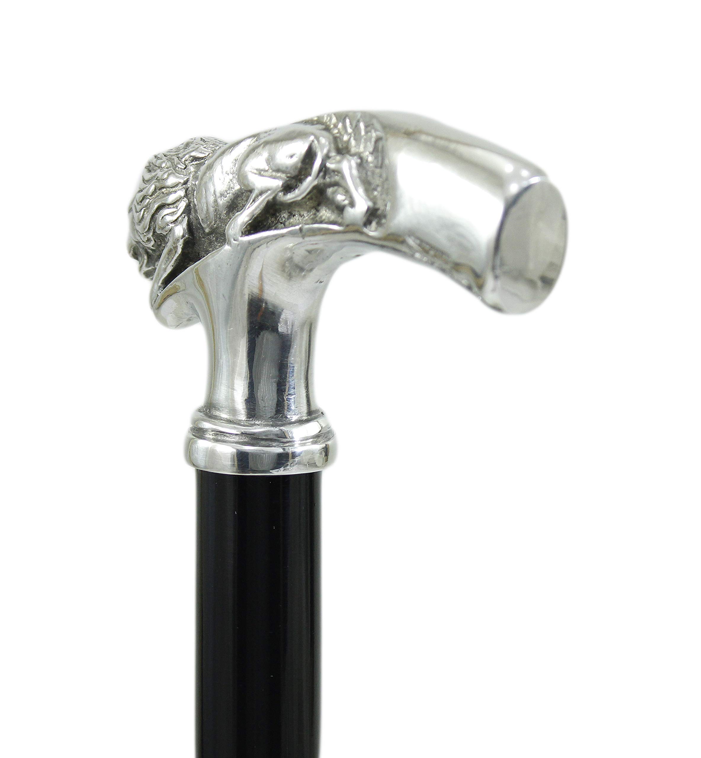 Premium Wood & Pewter Walking Cane for Men & Women - Orthopedic Support, Elegant Lion Head Design for Formal Events & Daily Use - Durable Gentleman's Walking Stick for Weddings, Hiking & Mobility Assistance