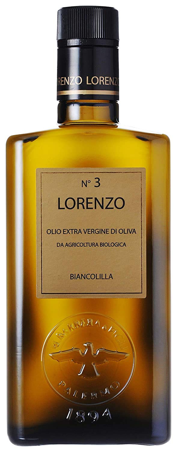 Organic Extra Virgin DOP Olive Oil 500ml (6-Pack) - Barbera Lorenzo #3 - Cold Pressed Sicilian Olive Oil from Italy | Perfect for Cooking, Salad Dressing & Gourmet Gifts