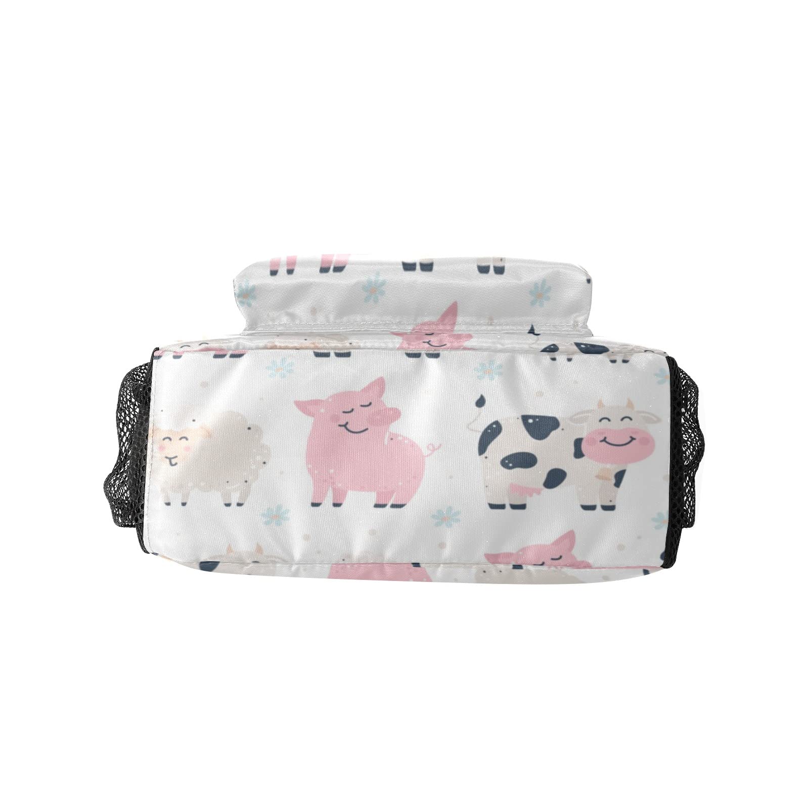 Personalized Kids Backpack for School & Travel - Pig Cow Sheep Design