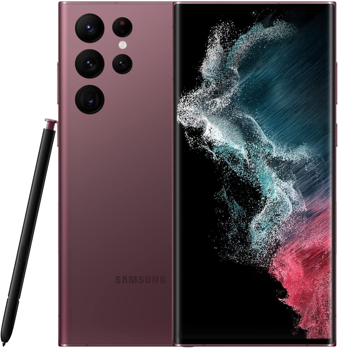 SAMSUNG Galaxy S22 Ultra 5G Smartphone - US Version 512GB Burgundy (Renewed) for Verizon | Premium Android Phone with S Pen, 108MP Camera & Long Battery Life | Perfect for Business Professionals & Mobile Gaming