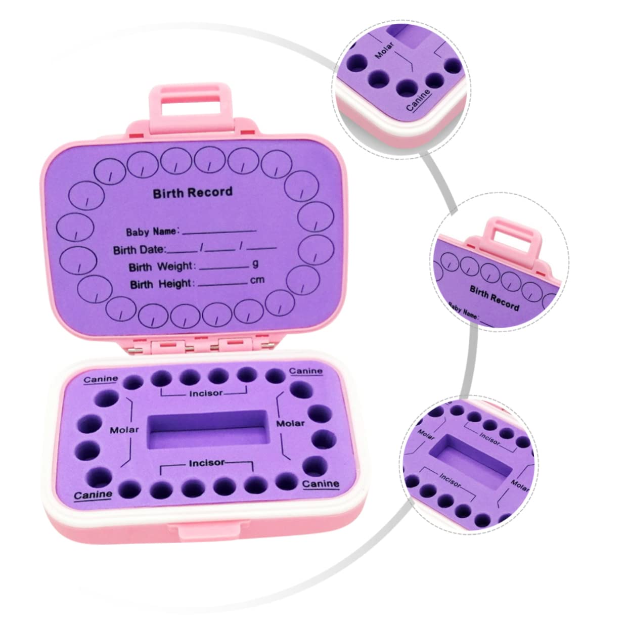 UPKOCH Tooth Fairy Box - Deciduous Teeth Keepsake Container for Lost Baby Teeth, First Tooth Memory Box with Pillow - Perfect for Kids' Milestone Gifts & Tooth Fairy Traditions (EVA Material)