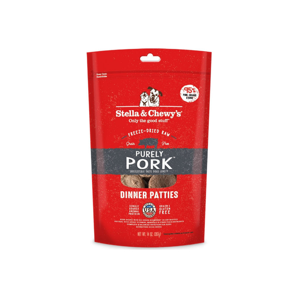 Stella & Chewy's Freeze-Dried Raw Dinner Patties for Dogs - 14oz & 25oz Sizes | Grain-Free, High-Protein, Complete Nutrition for Healthy Digestion | Perfect for Small & Large Breeds, Travel & Training Treats