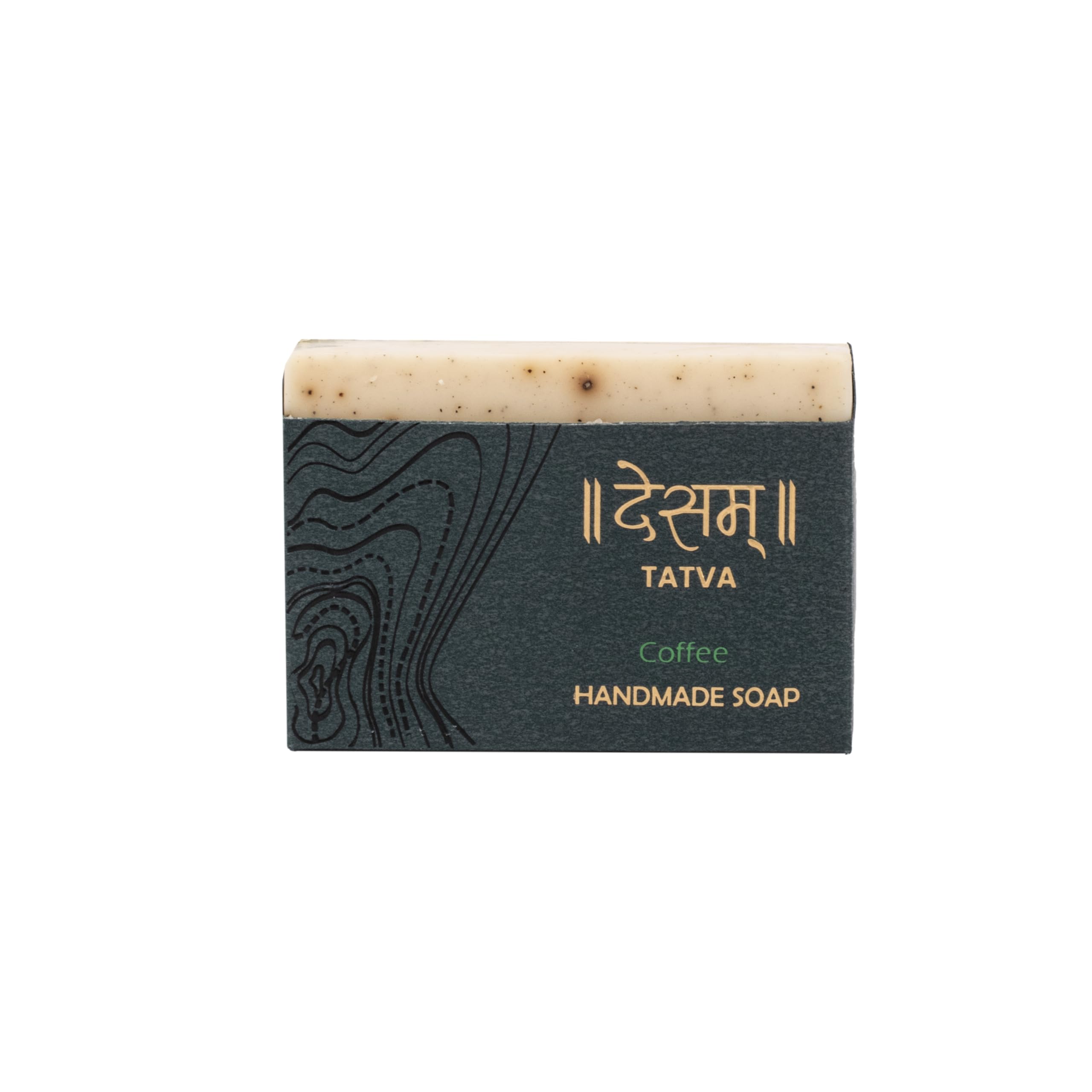 Organic Coffee Scrub Bar by Desam Organics - Exfoliating & Moisturizing Body Scrub for Smooth Skin - Perfect for Shower, Spa & Self-Care Routine