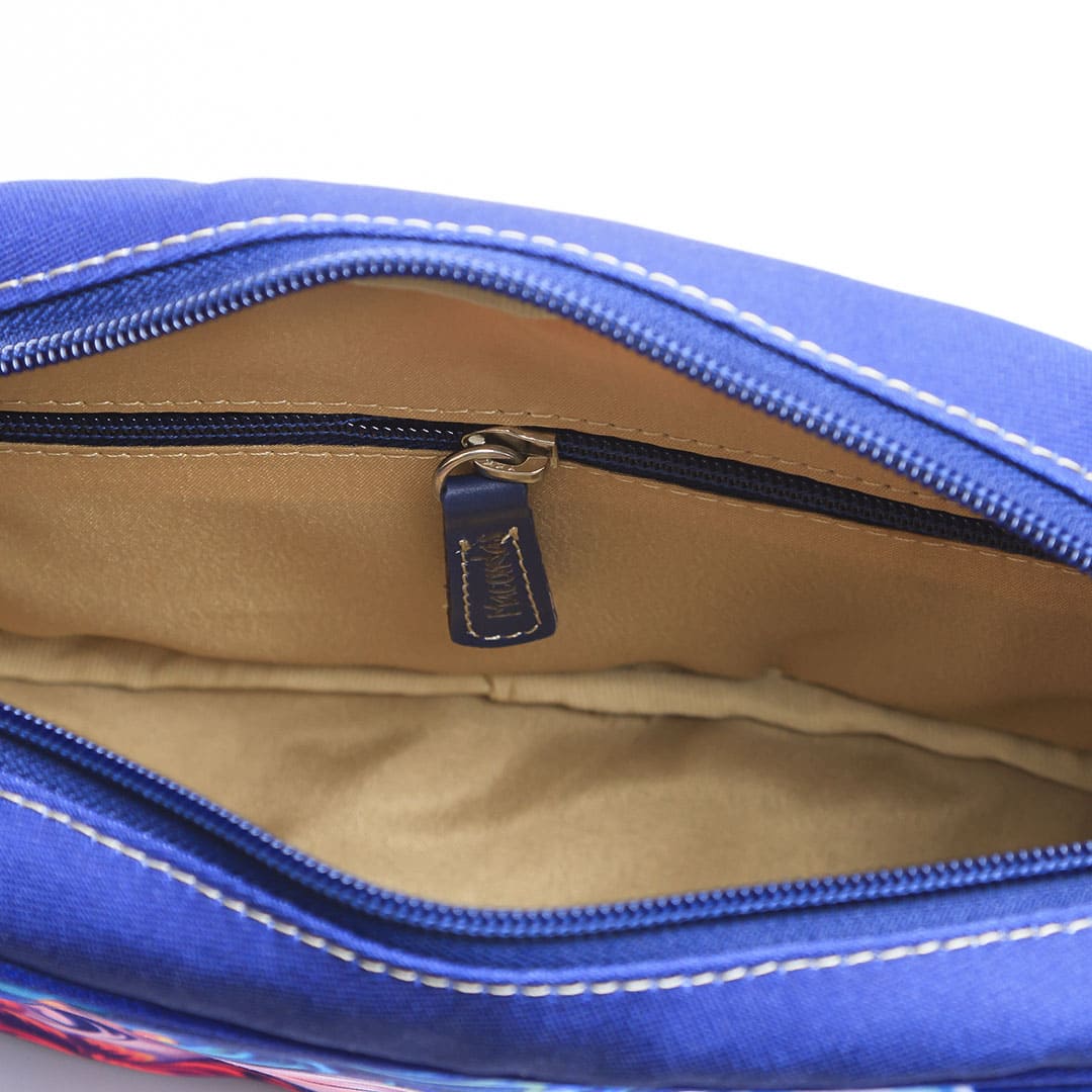 Hands-Free Gorgona Blue Crossbody Bag by Macondas - Perfect for Travel, Shopping & Everyday Use