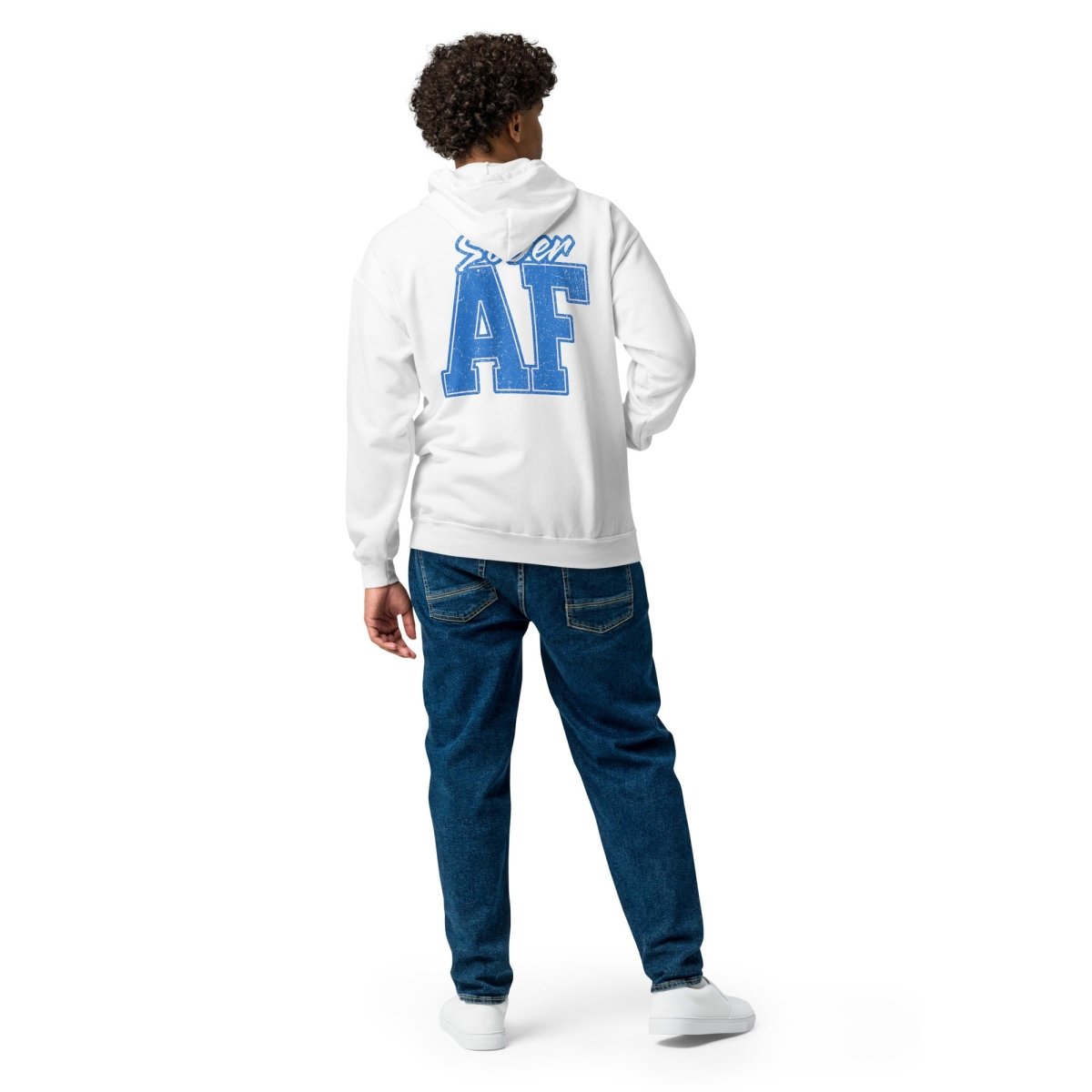 Sober AF Unisex Heavy Blend Zip Hoodie - Comfortable & Stylish Pullover for Men & Women - Perfect for Casual Wear, Gym, and Outdoor Activities