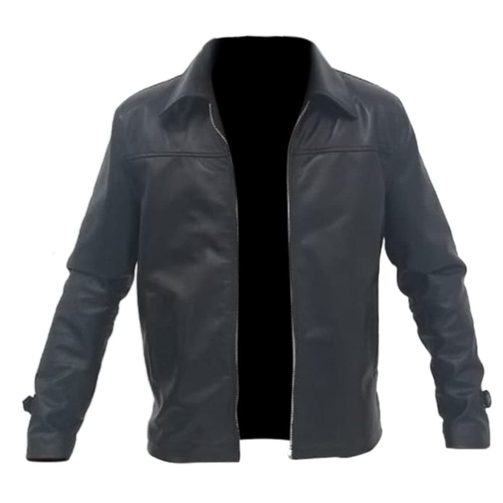 Men's Quilted Designer Racer Motorcycle Leather Jacket (CL-19) - Black Genuine Leather Biker Jacket for Men - Perfect for Riding, Casual Wear & Outdoor Adventures