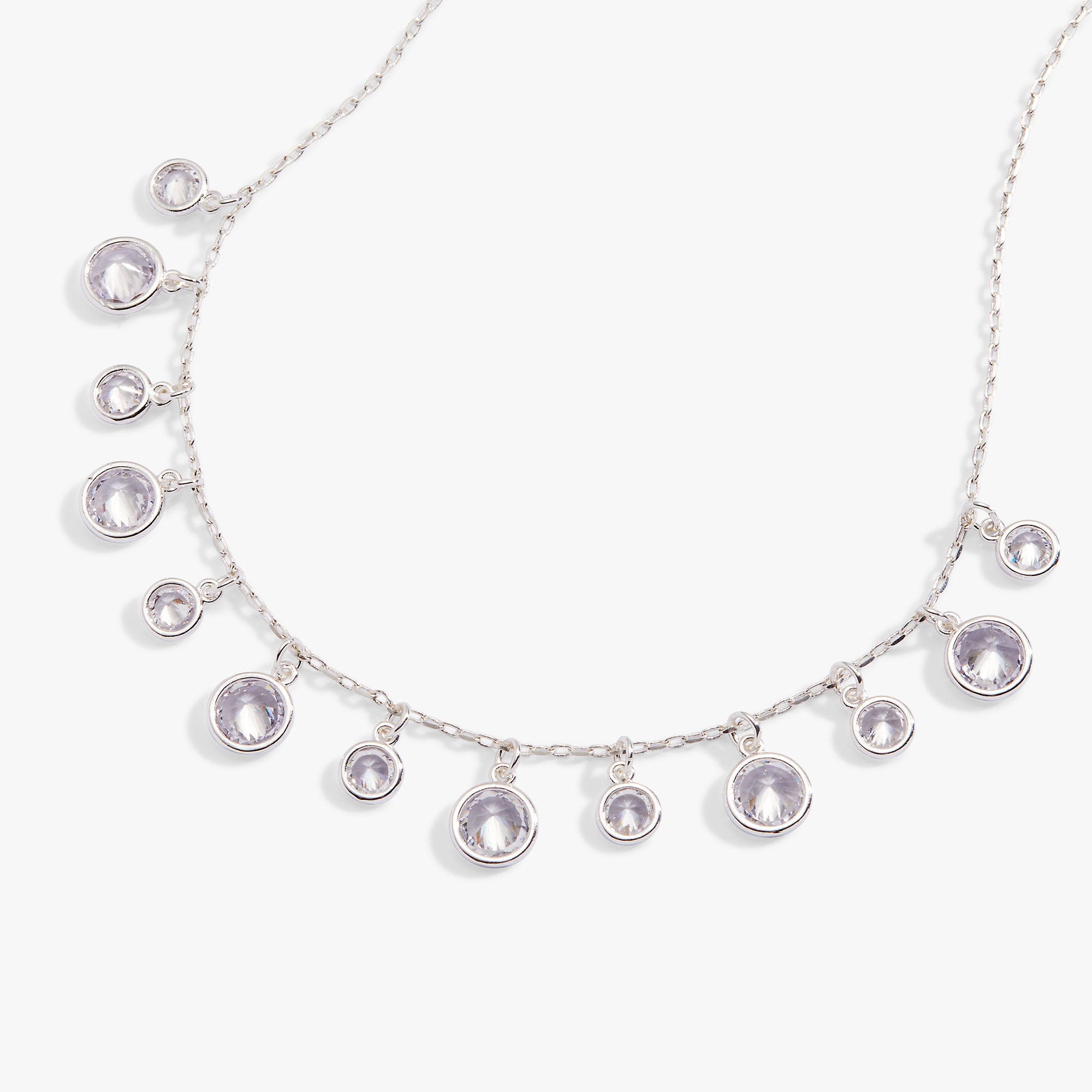 Elegant Crystal Drop Necklace for Women - Sparkling Dangling Pendant Jewelry Gift for Brides, Party & Evening Wear
