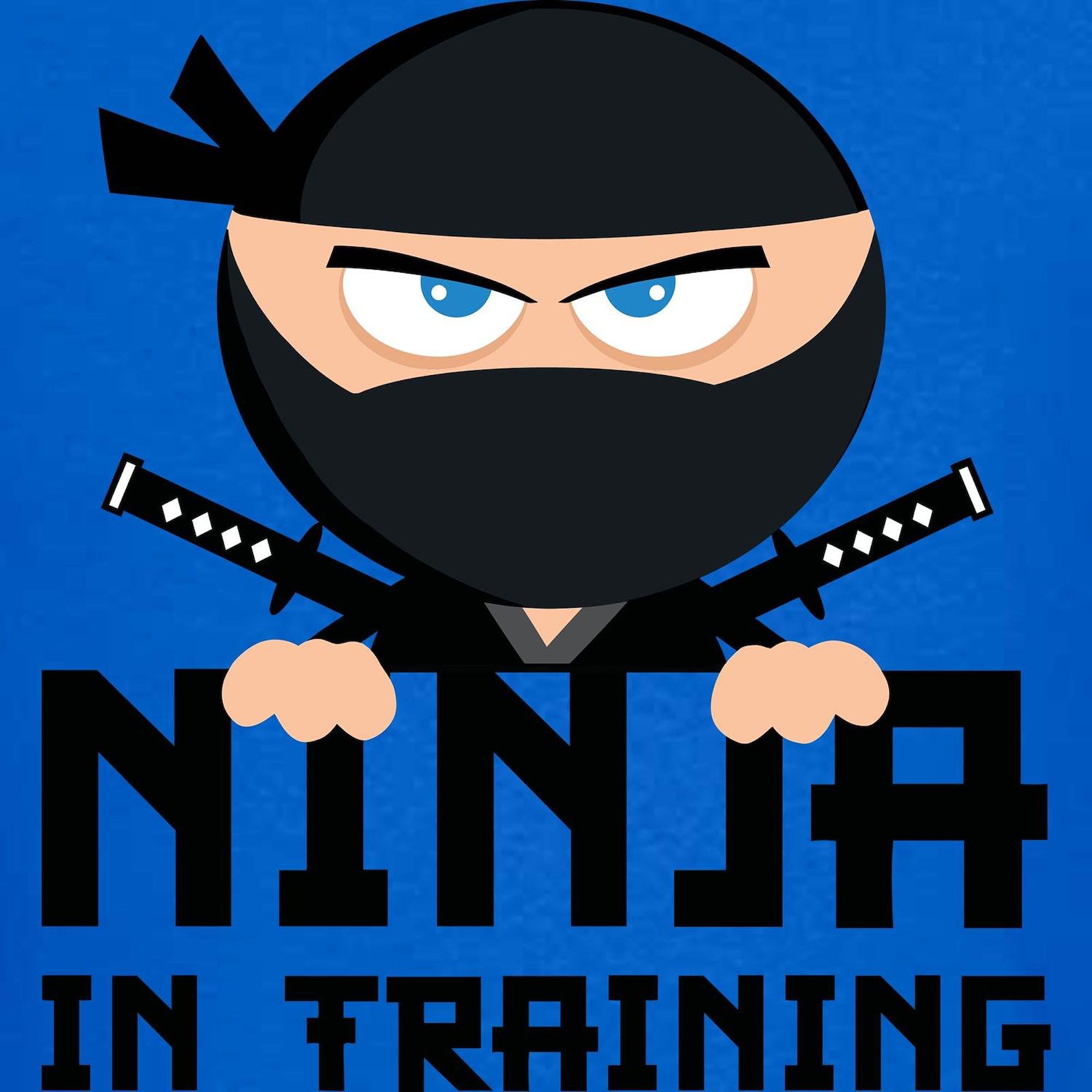 Ninja in Training Kids Dark Cotton T-Shirt - Fun Martial Arts Tee for Boys & Girls - Perfect for Karate Class, Birthday Parties & Playtime