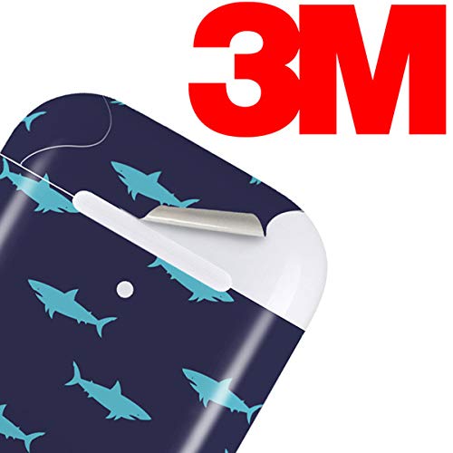 Skinit Decal Audio Skin Compatible with Apple AirPods 2 - Shark Print Design | Protective Cover for AirPods 2nd Gen | Perfect for Gym, Travel & Everyday Use