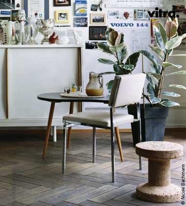 Vitra Cork Stools - Modern & Eco-Friendly Bar Stools for Kitchen, Dining & Office - Durable & Stylish Seating Solution