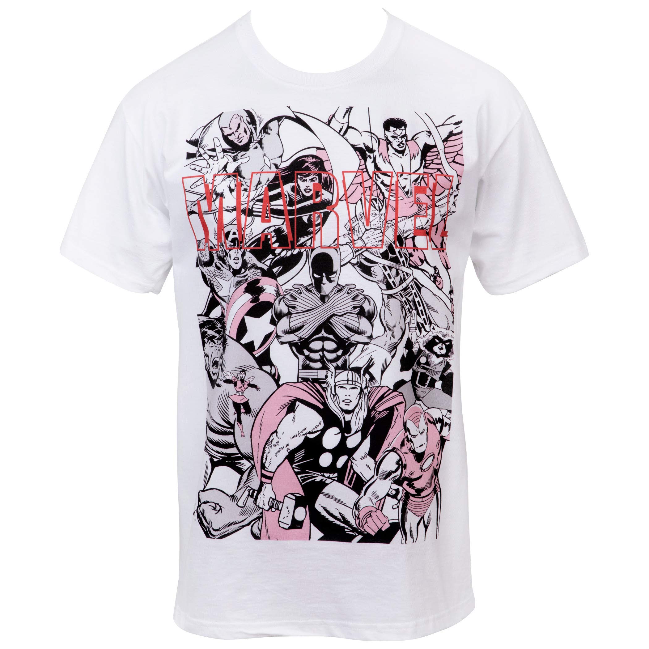 Marvel Avengers Minimalist Graphic T-Shirt - Superhero Team Design for Casual Wear & Fan Gifts