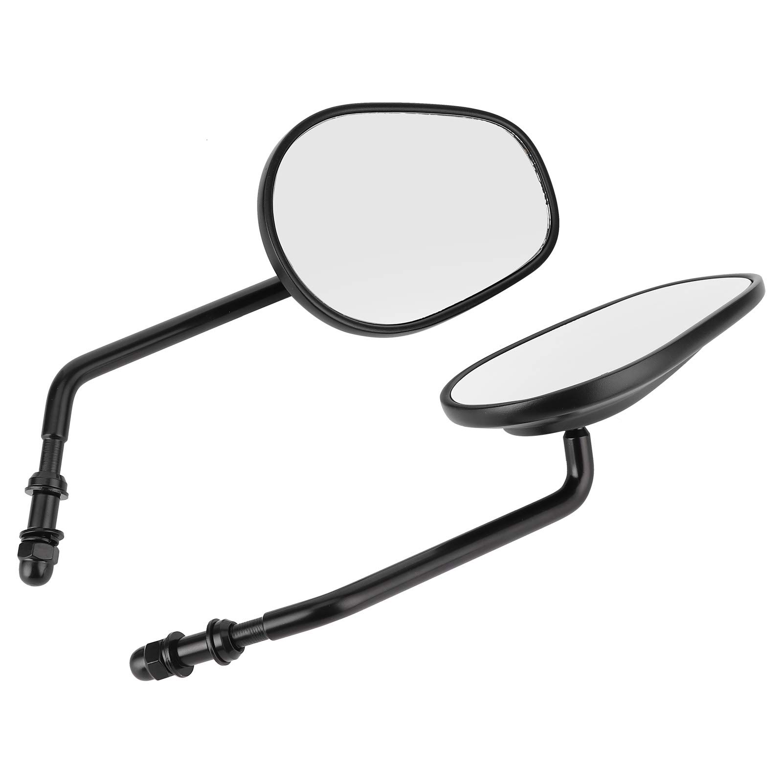 Universal Motorcycle Rearview Mirror Handlebar End Side View Glass - Compatible with Touring Glide 96-17 & Most Bikes - Durable Motorbike Side View Mirrors for Enhanced Safety - Perfect for Highway Cruising, City Commuting & Long-Distance Riding