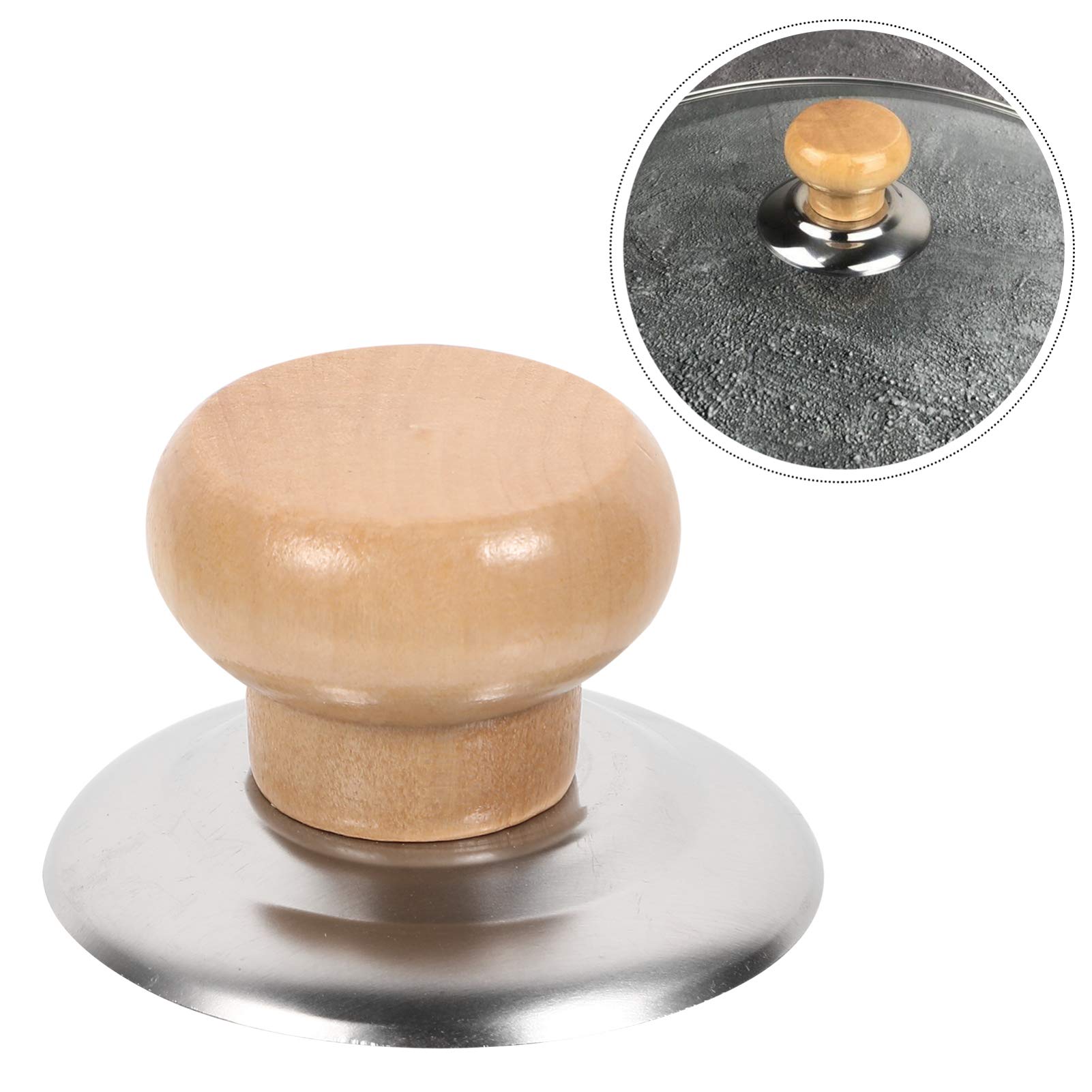 12pcs Universal Wooden Pot Lid Knobs - Solid Wood Cookware Handles for Saucepan, Glass & Stove Top Covers - Kitchen Accessories for Secure & Easy Grip While Cooking