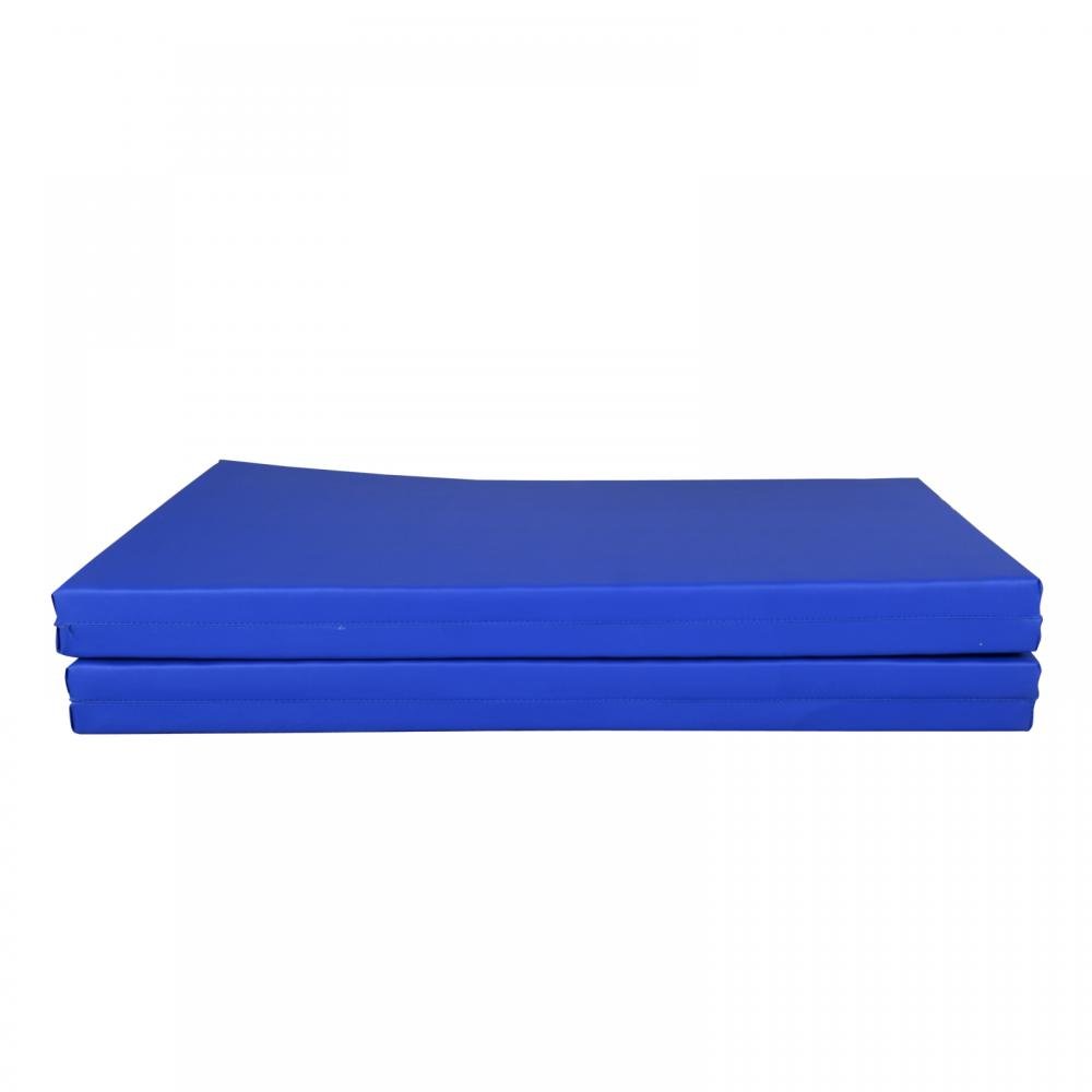 Premium 2-Inch Thick PU Leather Exercise Mat - Best for Yoga, Gymnastics, Pilates & Home Workouts | Non-Slip Folding Gym Mat with Carrying Handles | Ideal for Studios, Gyms & Home Fitness
