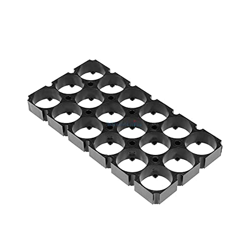 3x6 Cell 18650 Battery Holder - Plastic Heat-Resistant Spacer & Radiating Shell Bracket DIY Kit for Power Banks, Flashlights & Electronic Projects