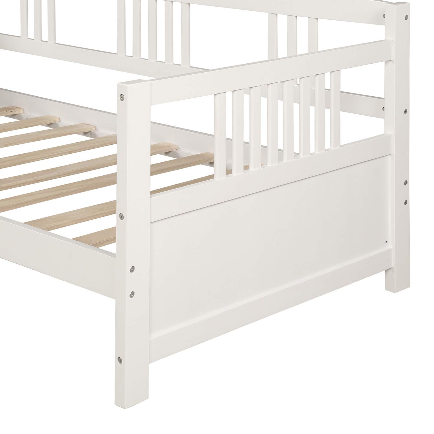 Merax Twin Size Wood Daybed Frame - Multifunctional Sofa Bed for Kids, Teens & Adults, No Box Spring Needed - Perfect for Guest Rooms, Dormitories & Small Spaces