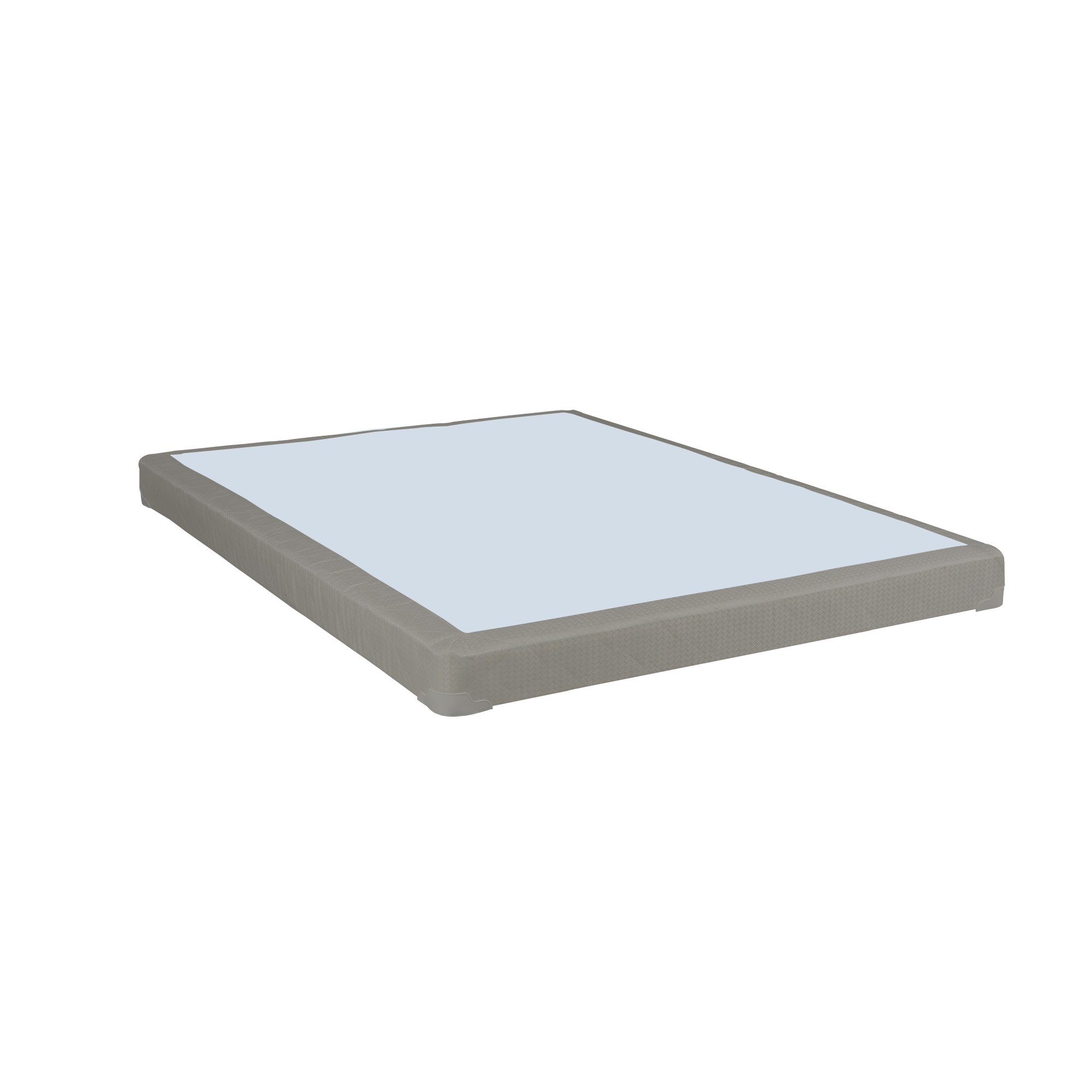 Greaton 4-Inch Sturdy Wood Box Spring for Mattress Support - Durable Fully Assembled Natural Wood Foundation 74
