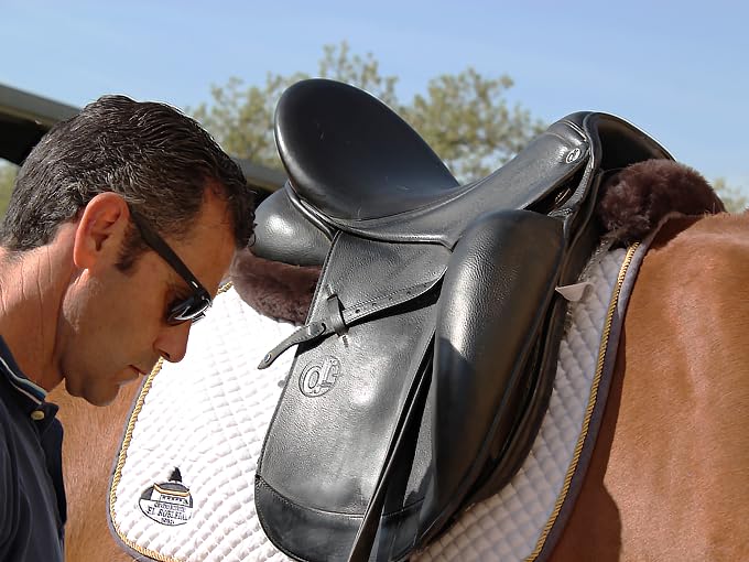 Premium Anti-Slip Horse Saddle Pad - Pressure Balancing Equestrian Impact Pad for Dressage, Jumping & Training | Protects Horse Withers | Ideal for Competition, Schooling & Professional Riding