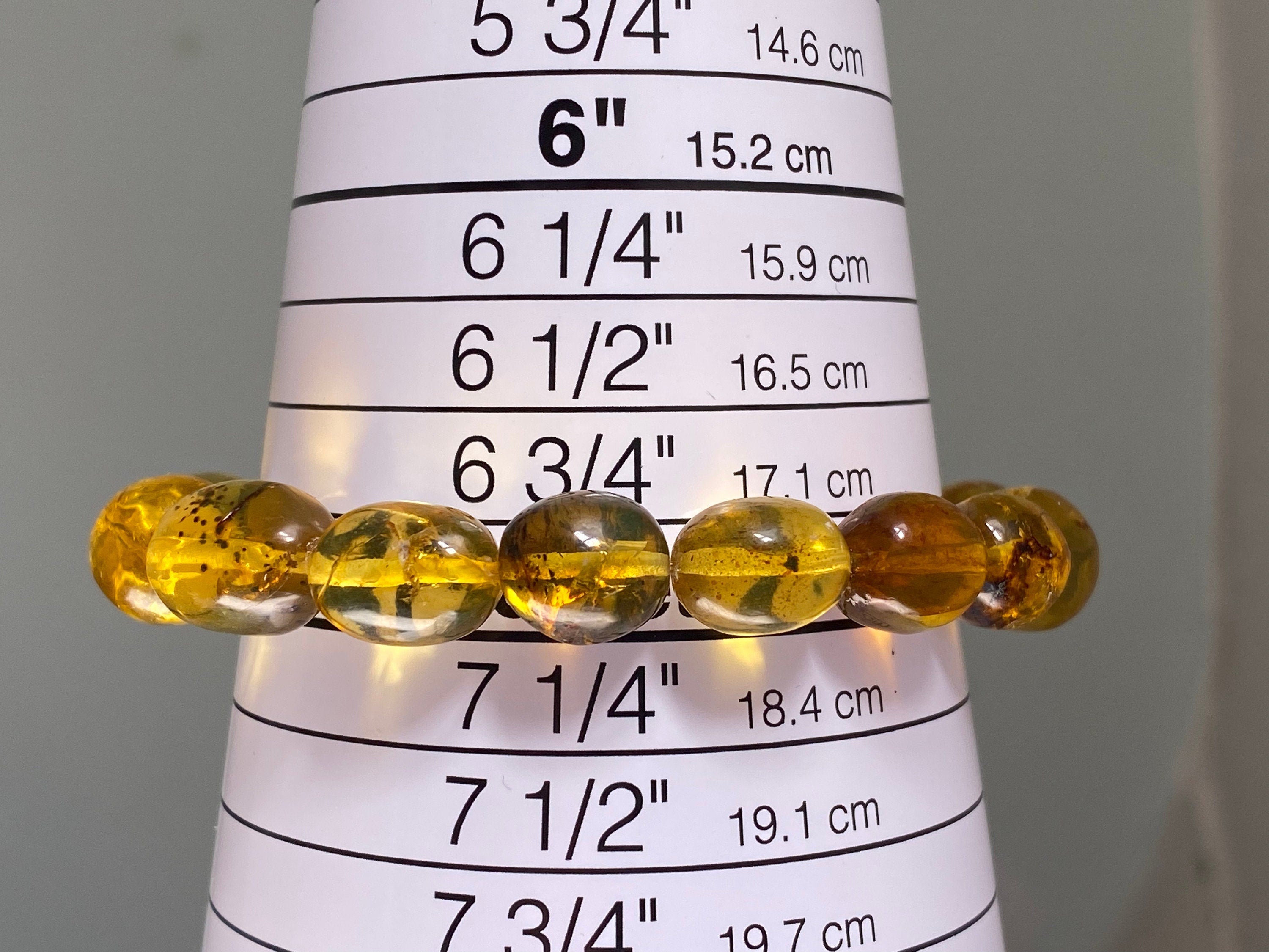 Authentic Mexican Amber Crystal Beaded Bracelet - Handmade Healing Jewelry with Natural Stones for Women | Spiritual Healing, Meditation & Energy Balance