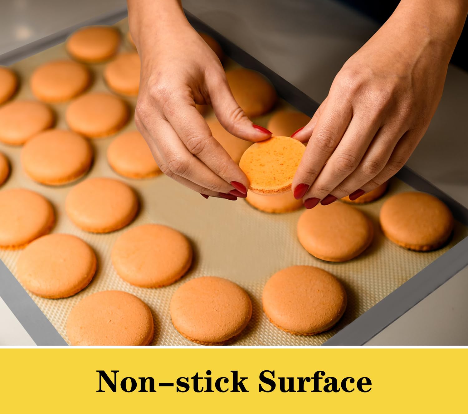 Non-Stick Silicone Baking Mats (2-Pack, 16.5