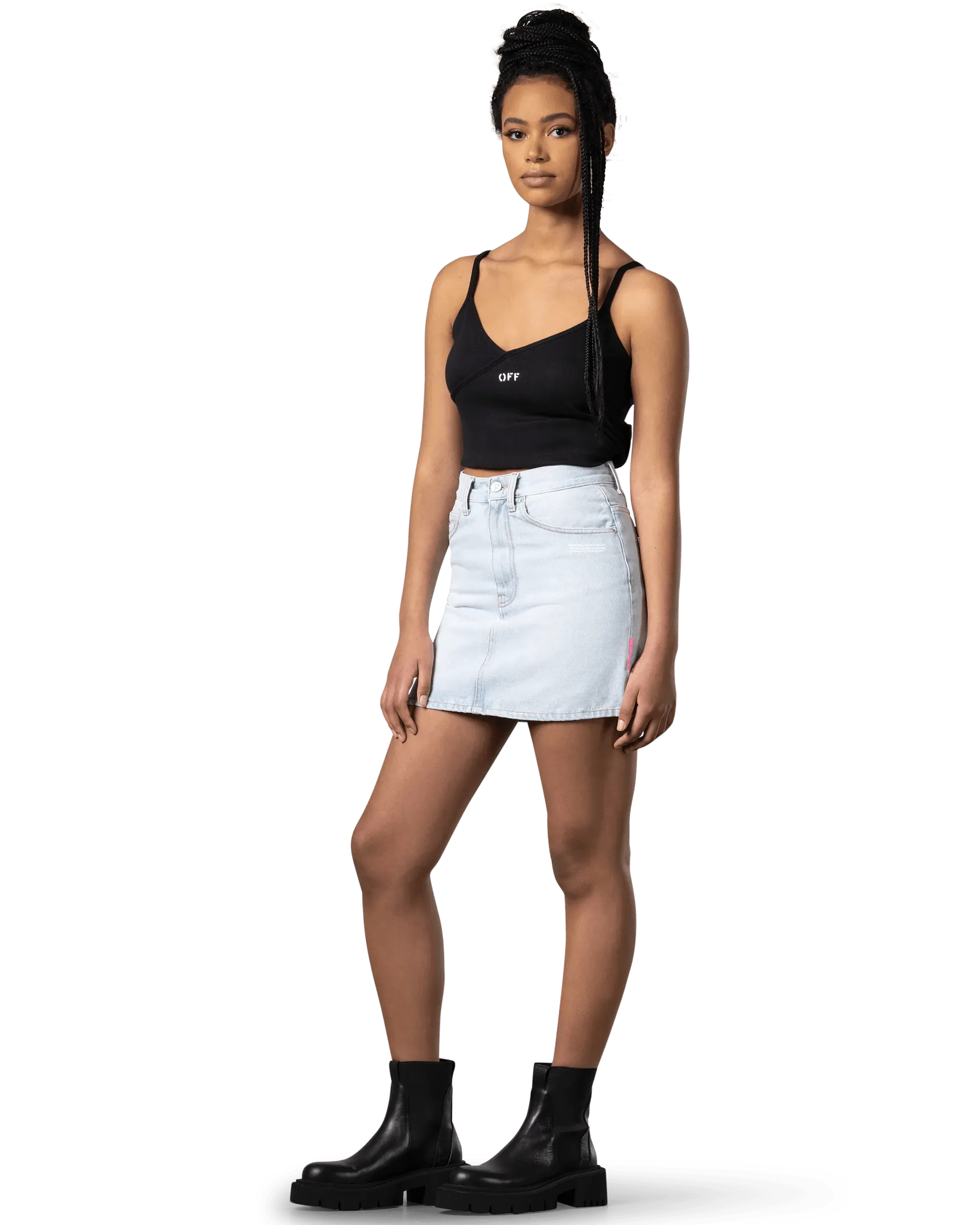 Stylish Denim Mini Skirt for Women - High Waisted Stretch Denim Short Skirt - Perfect for Casual Outfits, Summer Fashion & Night Out Looks