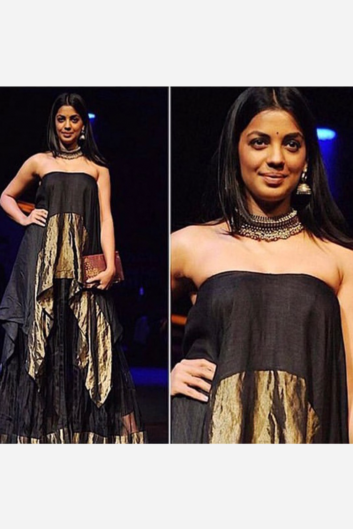 Elegant Tussar Silk Layered Tube Dress by Mugdha Godse | Perfect for Evening Parties, Weddings & Special Occasions