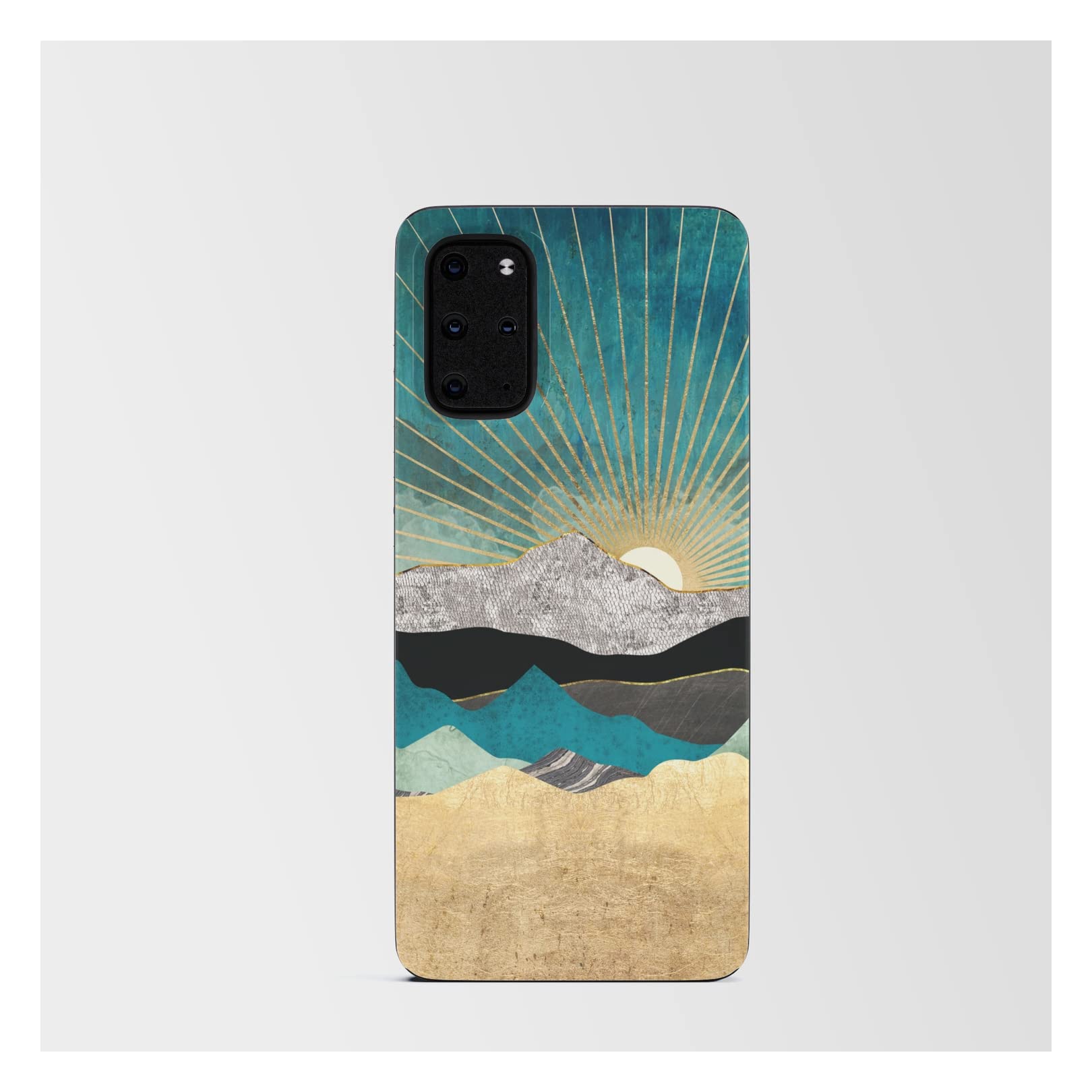 Spacefrogdesigns Peacock Vista Android Card Case for Samsung Galaxy S20 Plus - Stylish Protective Phone Wallet with Card Slots | Perfect for Everyday Use, Travel & Contactless Payments