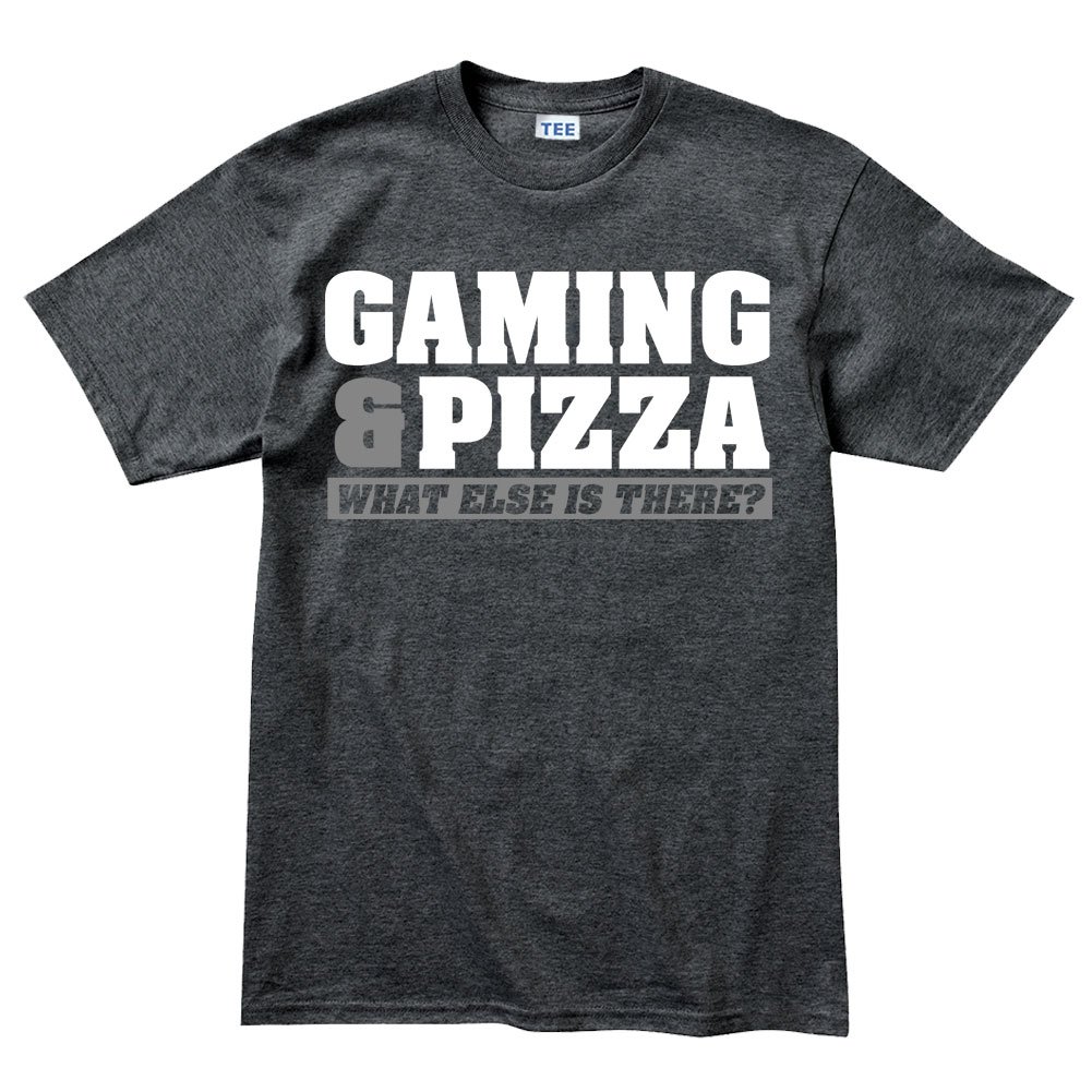Gaming T-Shirt for Gamers - Cool Video Game Pizza Design - Perfect for Gaming Sessions & Casual Wear