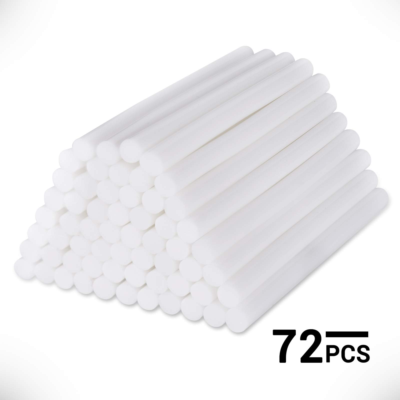 ENPOINT Mini White Hot Glue Sticks - 72 Pack (3.93 x 0.27 Inch) EVA Hot Melt Adhesive for Arts & Crafts, DIY Projects, Home Repairs, Holiday Decorations & Gift Making - Perfect for Scrapbooking, Woodworking, School Projects & Fabric Bonding