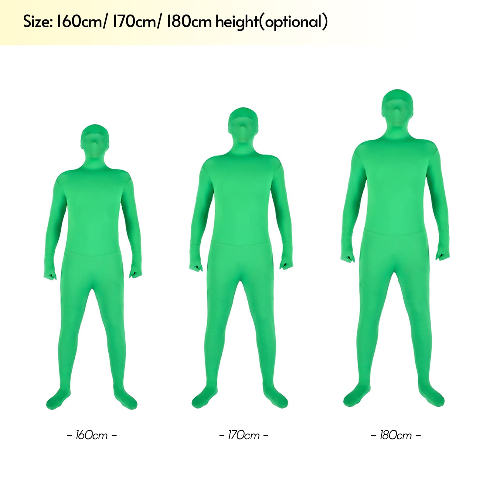 Andoer Full Body Chroma Key Blue Suit - Unisex Adult Green Screen Costume for Halloween, Cosplay, Photography & Video Production - Perfect for Content Creators, Streamers & Film Makers