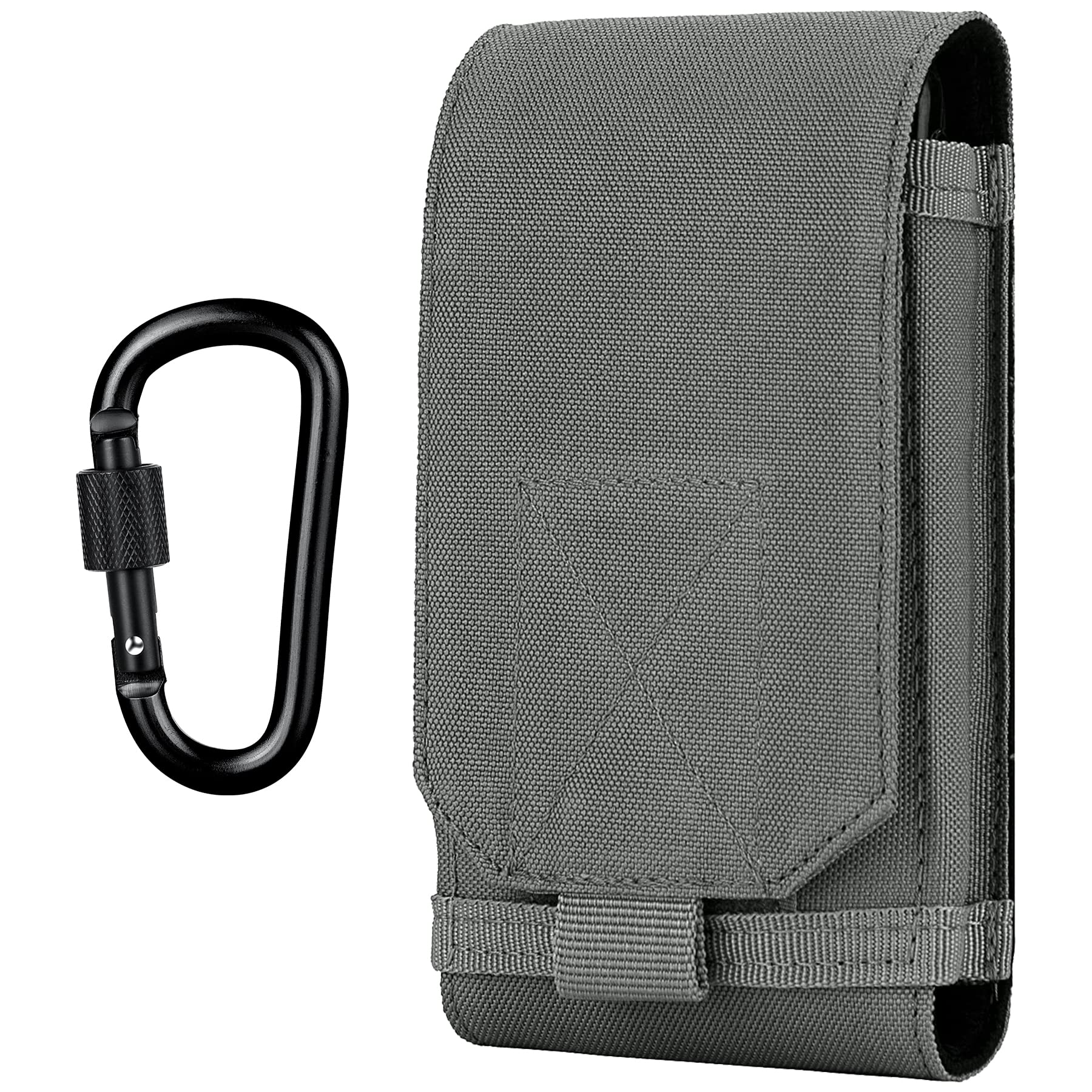 IronSeals Tactical MOLLE Phone Case - Heavy Duty Belt Holster Pouch for iPhone 16/15/14/13/12 Pro Max & Galaxy S24 Ultra - Military-Grade Protection for Outdoor, Hiking & Work Use