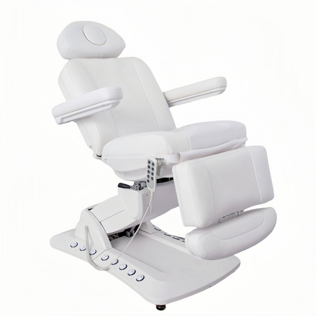 Greenlife Ageless 360° Swivel Electric Facial Chair - 4 Motors Beauty Eyelash SPA Table with Built-in Foot Control & Handheld Remote | Perfect for Salons, Spas & Home Use